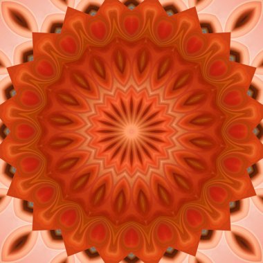 Soyut renkli yaratıcı dijital mandala arkaplan görüntüsü 