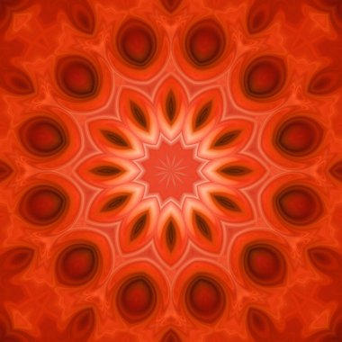 Soyut renkli yaratıcı dijital mandala arkaplan görüntüsü 