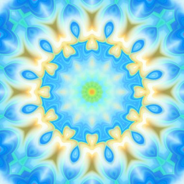 Soyut renkli yaratıcı dijital mandala arkaplan görüntüsü 