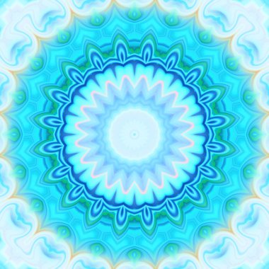 Soyut renkli yaratıcı dijital mandala arkaplan görüntüsü 