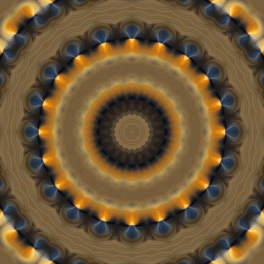 Soyut renkli yaratıcı dijital mandala arkaplan görüntüsü 