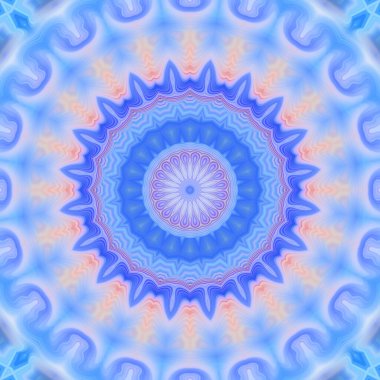 Soyut renkli yaratıcı dijital mandala arkaplan görüntüsü 