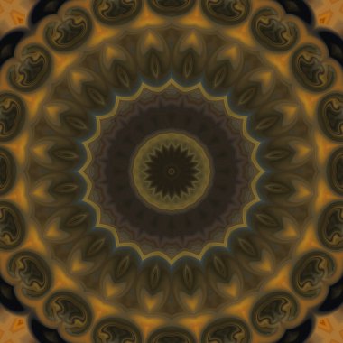 Soyut renkli yaratıcı dijital mandala arkaplan görüntüsü 