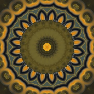 Soyut renkli yaratıcı dijital mandala arkaplan görüntüsü 