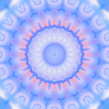 Soyut renkli yaratıcı dijital mandala arkaplan görüntüsü 