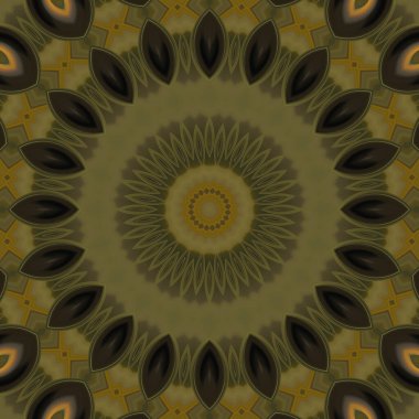 Soyut renkli yaratıcı dijital mandala arkaplan görüntüsü 