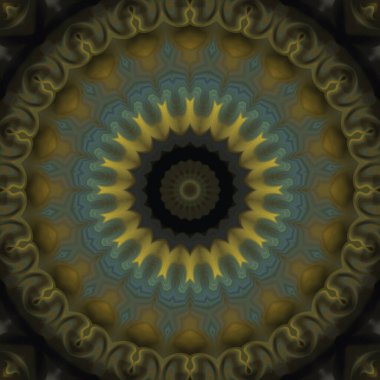 Soyut renkli yaratıcı dijital mandala arkaplan görüntüsü 