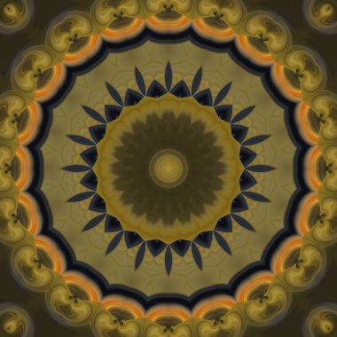 Soyut renkli yaratıcı dijital mandala arkaplan görüntüsü 