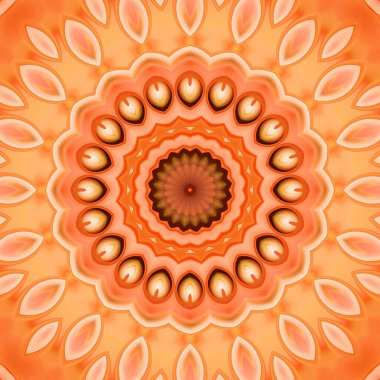 Soyut renkli yaratıcı dijital mandala arkaplan görüntüsü 