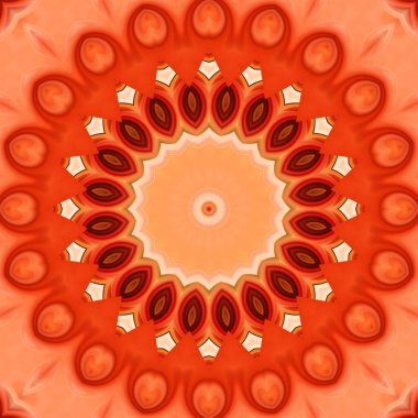 Soyut renkli yaratıcı dijital mandala arkaplan görüntüsü 