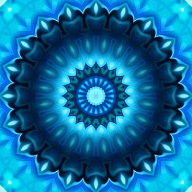 Soyut renkli yaratıcı dijital mandala arkaplan görüntüsü 