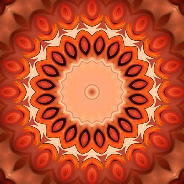 Soyut renkli yaratıcı dijital mandala arkaplan görüntüsü 