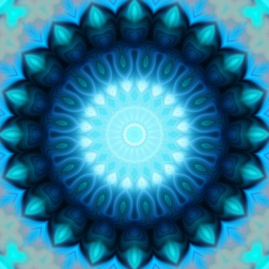 Soyut renkli yaratıcı dijital mandala arkaplan görüntüsü 