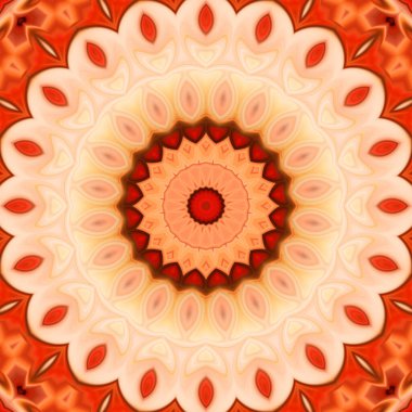 Soyut renkli yaratıcı dijital mandala arkaplan görüntüsü 