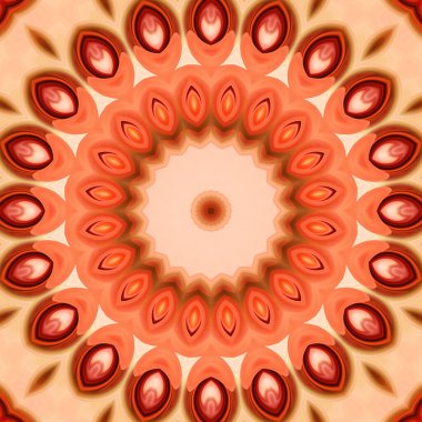 Soyut renkli yaratıcı dijital mandala arkaplan görüntüsü 