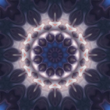 Soyut renkli yaratıcı dijital mandala arkaplan görüntüsü 