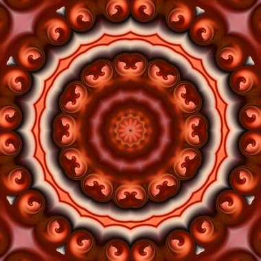 Soyut renkli yaratıcı dijital mandala arkaplan görüntüsü 