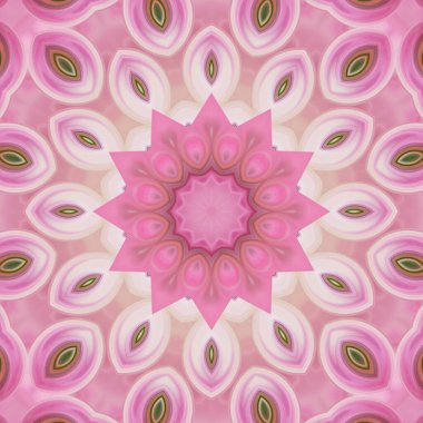 Soyut renkli yaratıcı dijital mandala arkaplan görüntüsü 