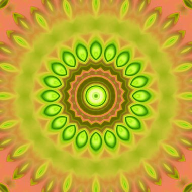 Soyut renkli yaratıcı dijital mandala arkaplan görüntüsü 