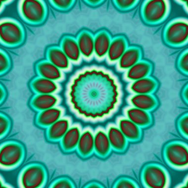 Soyut renkli yaratıcı dijital mandala arkaplan görüntüsü 
