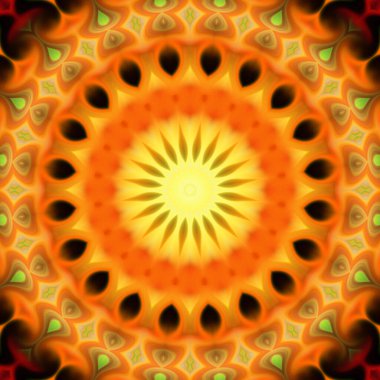 Soyut renkli yaratıcı dijital mandala arkaplan görüntüsü 