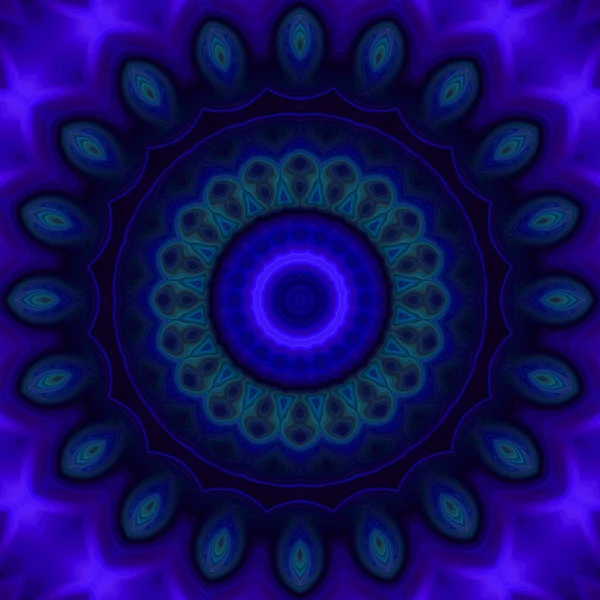 Soyut renkli yaratıcı dijital mandala arkaplan görüntüsü 