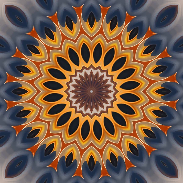 Soyut renkli yaratıcı dijital mandala arkaplan görüntüsü 