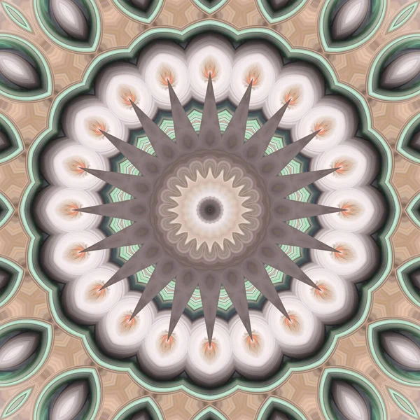 Soyut renkli yaratıcı dijital mandala arkaplan görüntüsü 