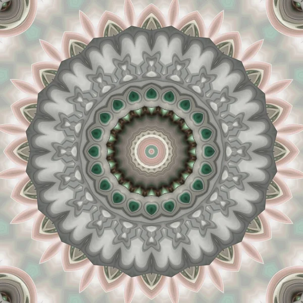 Soyut renkli yaratıcı dijital mandala arkaplan görüntüsü 