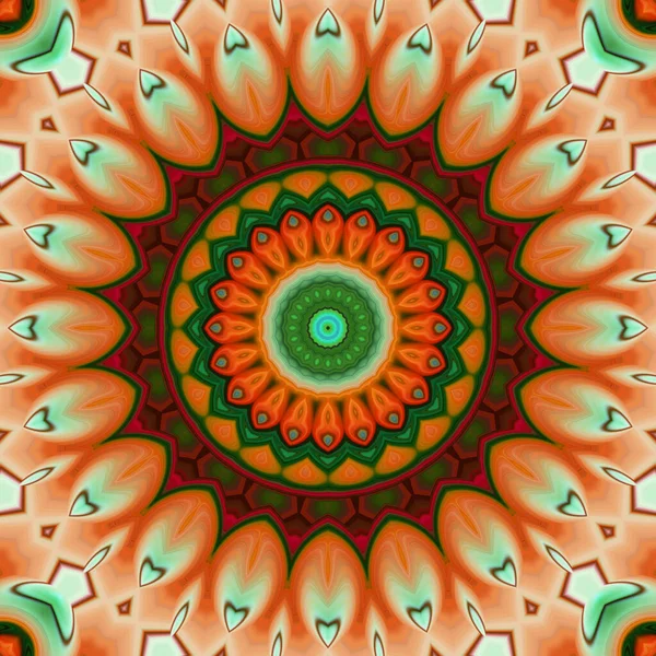 Soyut renkli yaratıcı dijital mandala arkaplan görüntüsü 