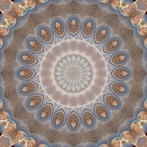 Soyut renkli yaratıcı dijital mandala arkaplan görüntüsü 