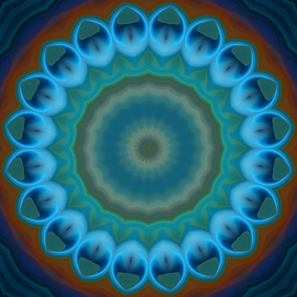 Soyut renkli yaratıcı dijital mandala arkaplan görüntüsü 