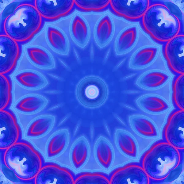 Abstrato Colorido Criativo Digital Mandala Fundo Vista — Fotografia de Stock