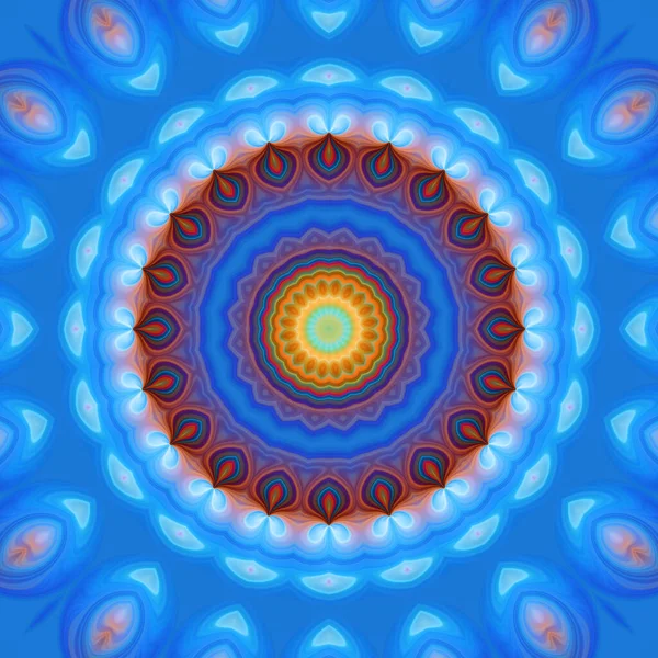 Soyut renkli yaratıcı dijital mandala arkaplan görüntüsü 