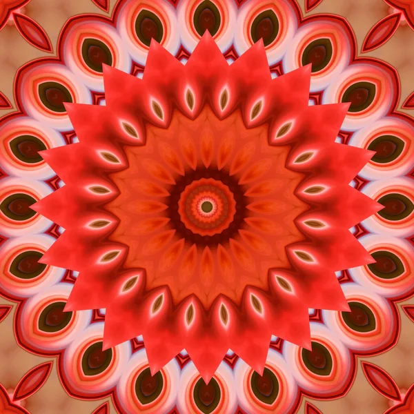 Soyut renkli yaratıcı dijital mandala arkaplan görüntüsü 