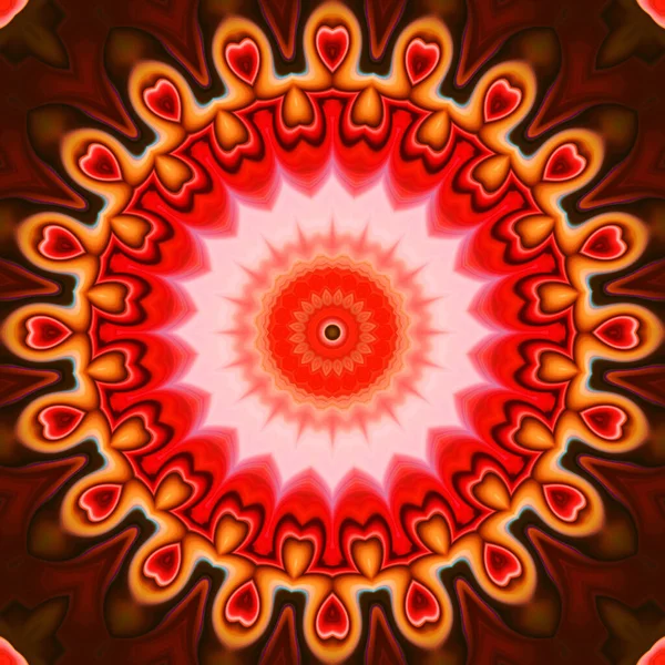 Soyut renkli yaratıcı dijital mandala arkaplan görüntüsü 