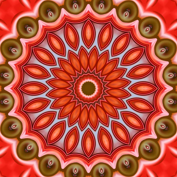 Soyut renkli yaratıcı dijital mandala arkaplan görüntüsü 