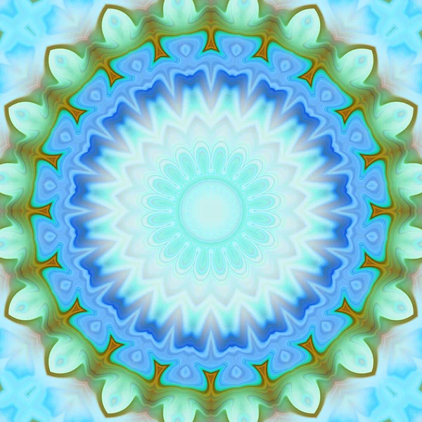 Soyut renkli yaratıcı dijital mandala arkaplan görüntüsü 