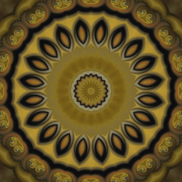 Soyut renkli yaratıcı dijital mandala arkaplan görüntüsü 