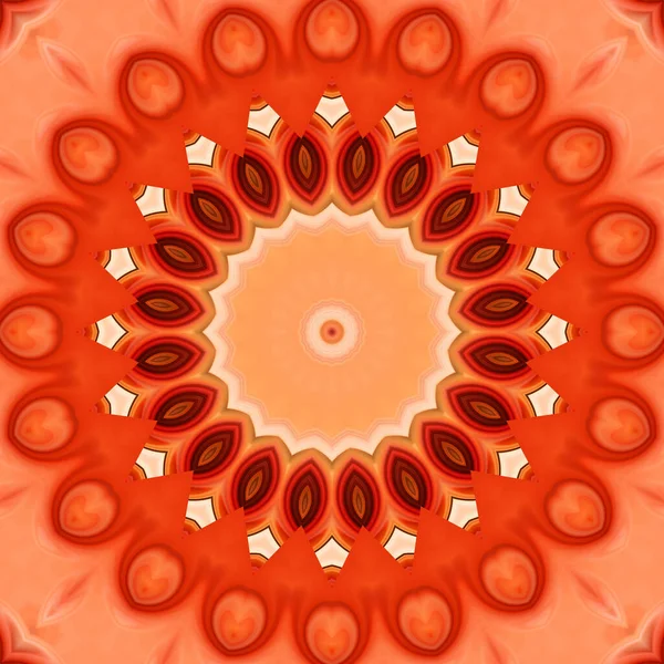 Abstraktní Barevné Tvůrčí Digitální Mandala Pozadí Pohled — Stock fotografie