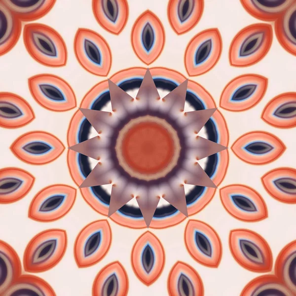 Soyut renkli yaratıcı dijital mandala arkaplan görüntüsü 