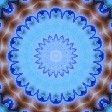 Soyut renkli yaratıcı dijital mandala arkaplan görüntüsü 