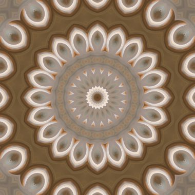 Soyut renkli yaratıcı dijital mandala arkaplan görüntüsü 