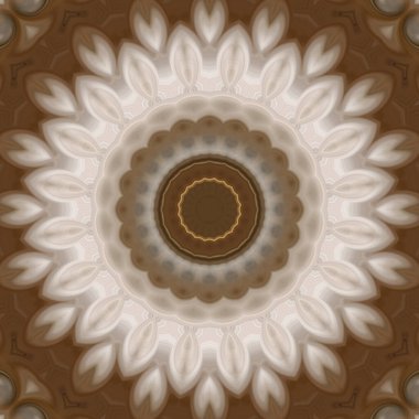 Soyut renkli yaratıcı dijital mandala arkaplan görüntüsü 