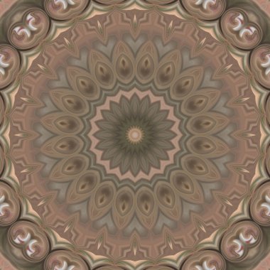 Soyut renkli yaratıcı dijital mandala arkaplan görüntüsü 