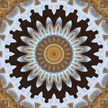 Soyut renkli yaratıcı dijital mandala arkaplan görüntüsü 