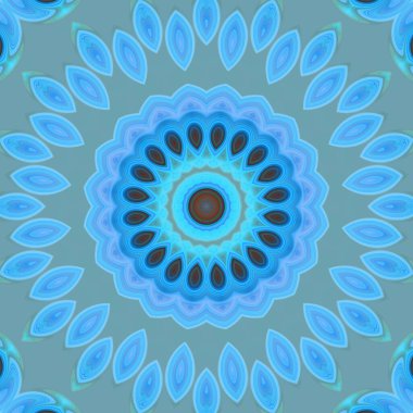 Soyut renkli yaratıcı dijital mandala arkaplan görüntüsü 