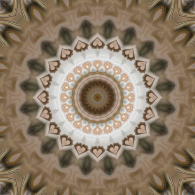 Soyut renkli yaratıcı dijital mandala arkaplan görüntüsü 