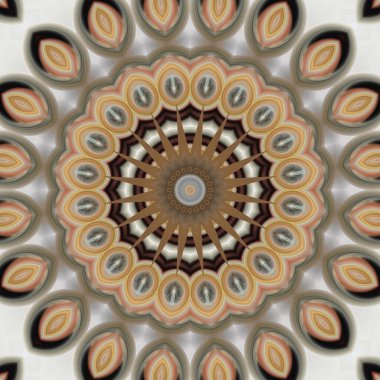 Soyut renkli yaratıcı dijital mandala arkaplan görüntüsü 