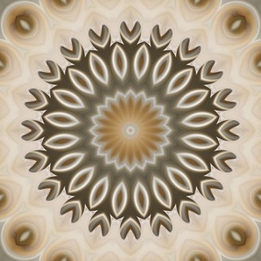 Soyut renkli yaratıcı dijital mandala arkaplan görüntüsü 